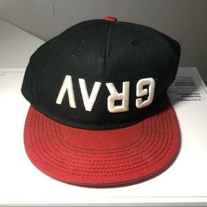 Snap back. Red and black urbane style. Lecrae 116